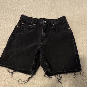 H&M Divided Charcoal Denim Shorts